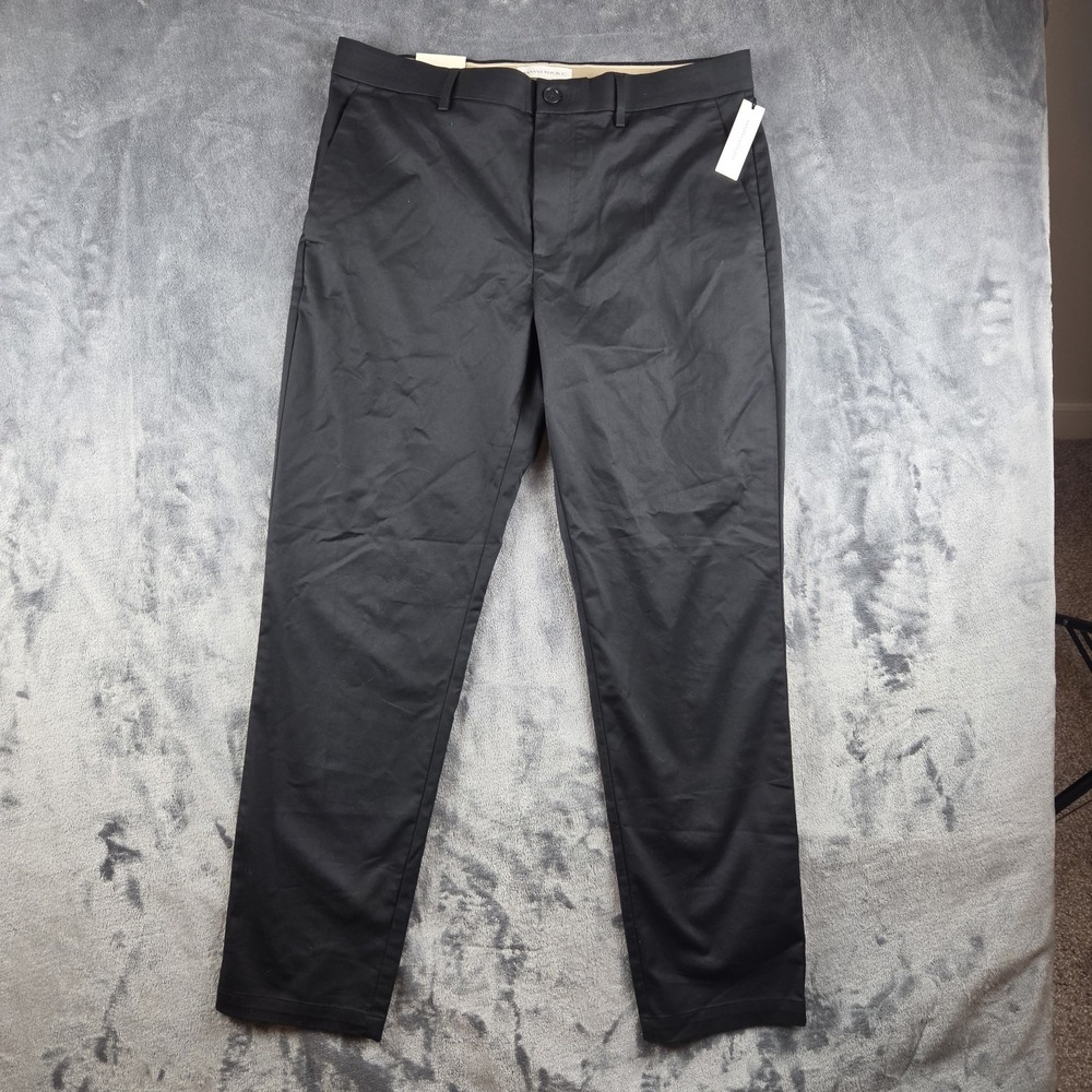 NWT Banana Republic Core Temp Slim Black Pants Mens 32x30(34x30) Lightweight